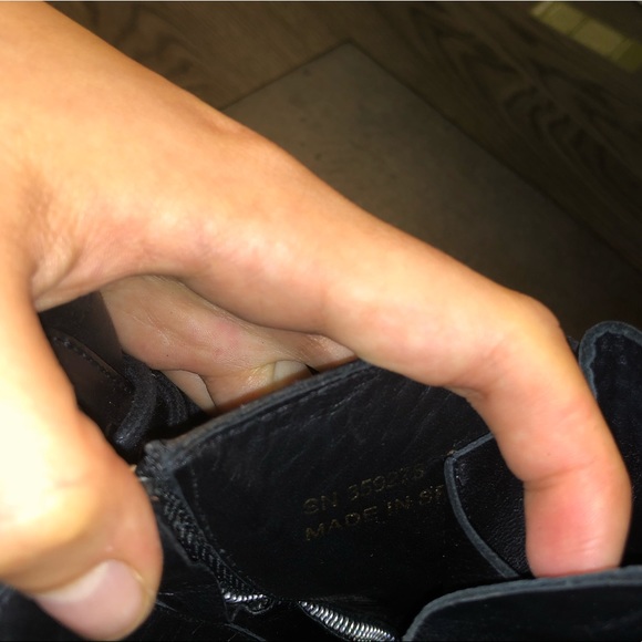 🥇✨ Saint Laurent Black Ranger Combat Boots 38.5 - Picture 4 of 7